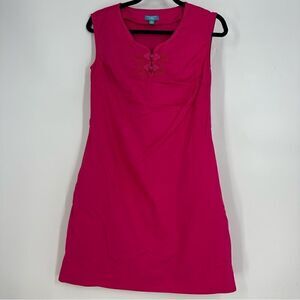 CALYPSO St. Barth Hot Pink Magenta Sleeveless Shift Dress Sz 6